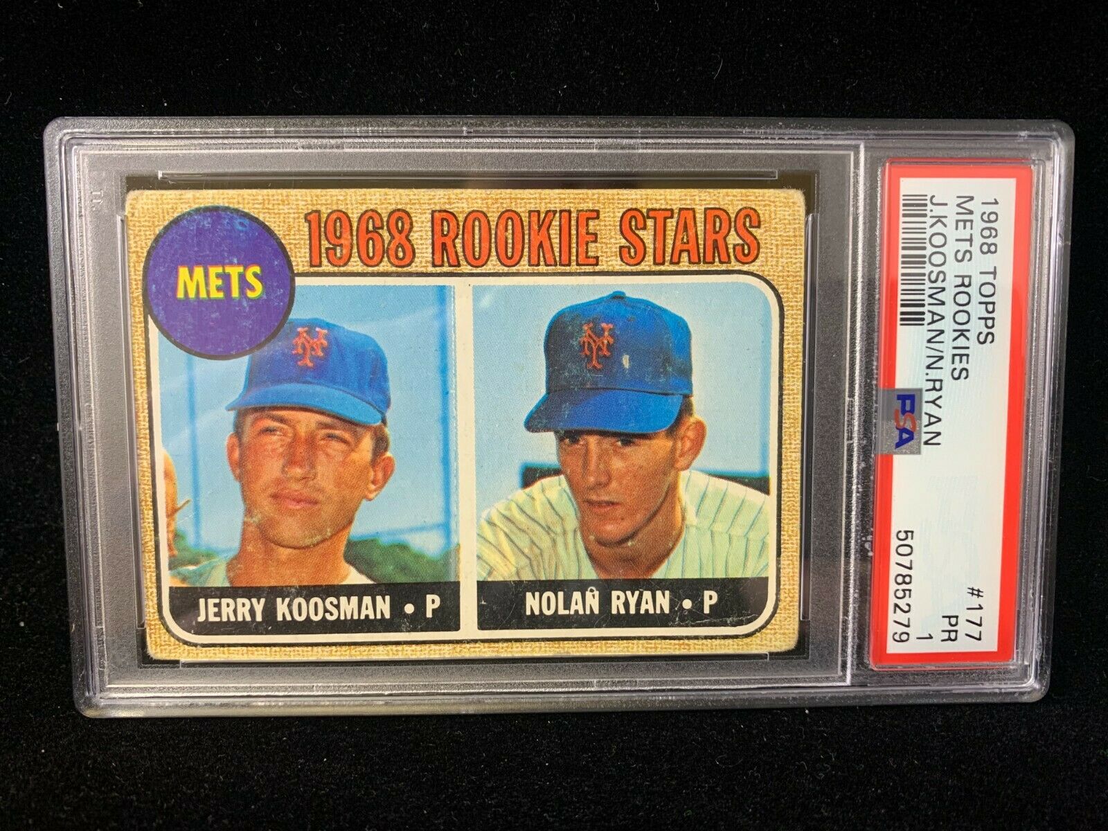 シングルカード PSA 8 1968 Topps #177 Nolan Ryan 1968 Topps #177 Nolan Ryan New York Mets Rookie Baseball