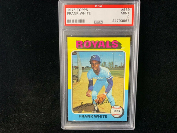 1975 TOPPS FRANK WHITE #569 PSA 9 MINT