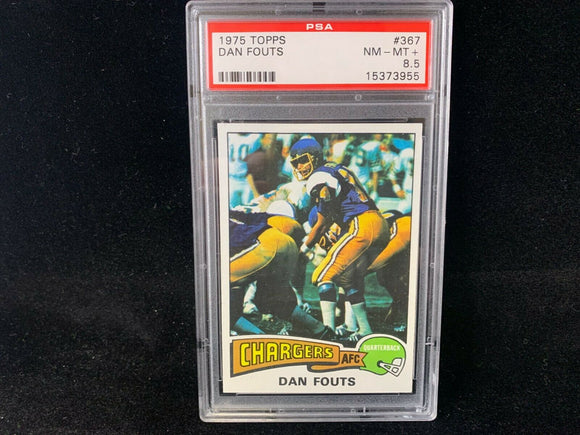 1975 TOPPS DAN FOUTS #367 ROOKIE PSA 8.5 NM-MT+